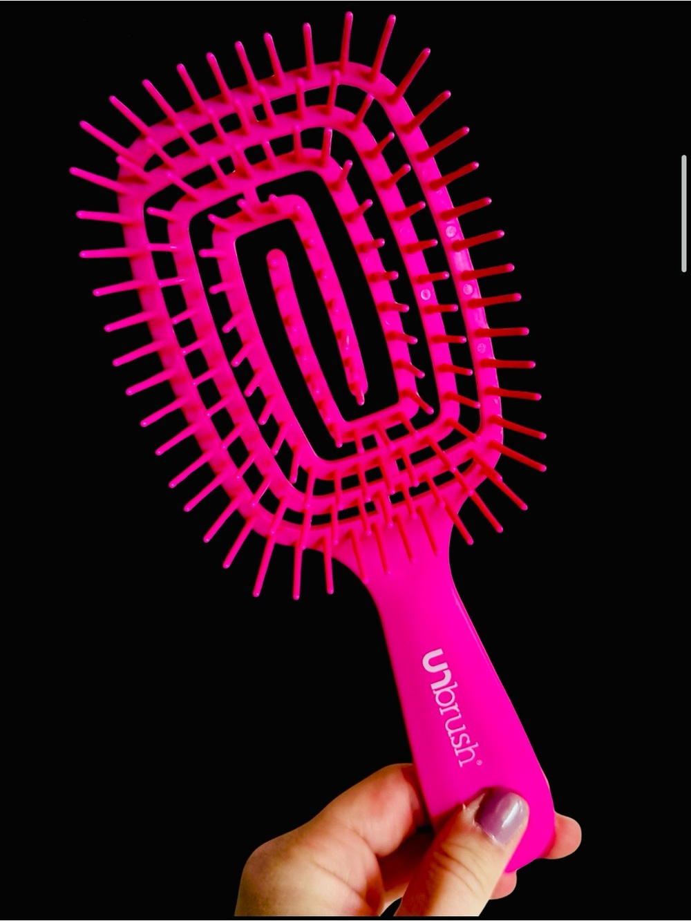 FHI Heat NEW PINK UNbrush Flex Detangling Brush Ultra Flexible Wet/Dry Hairbrush